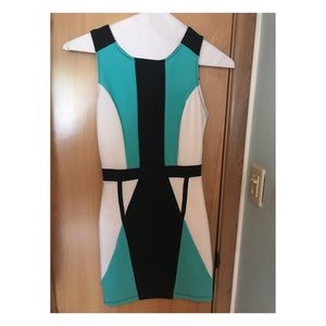 Color blocked dress